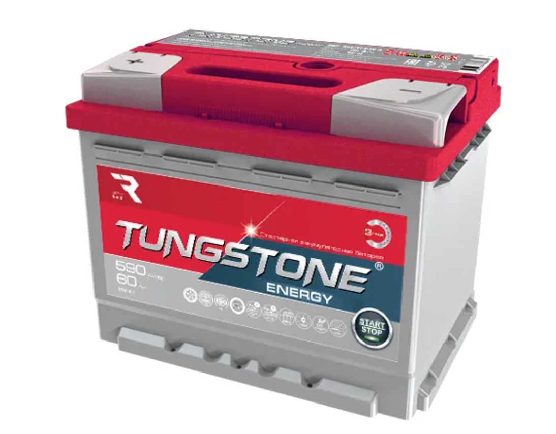 Аккумулятор автомобильный TUNGSTONE ENERGY L2 60Ah 590A ПП (242х175х190) L2