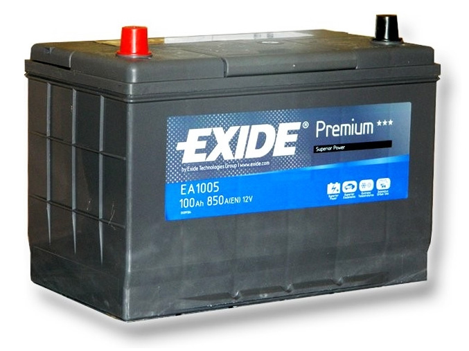Аккумулятор автомобильный Exide Premium EA 1005 6СТ-100 Ач прям. (125D31R)