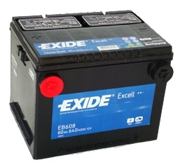 Аккумулятор автомобильный Exide Excell EB 608 6СТ-60 Ач прям.