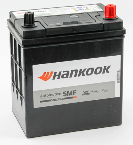 Аккумулятор автомобильный HANKOOK 46B19L 44.0 Ah тонк.кл.(186x126x225) B19L