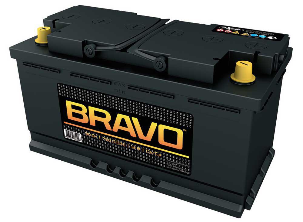 Аккумулятор АКОМ Bravo 6СТ-90 Ач пп.