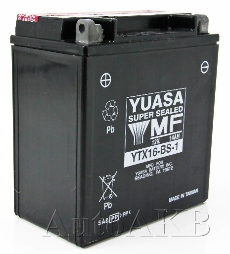 Аккумулятор мото YUASA YTX16-BS-1 14 Ач