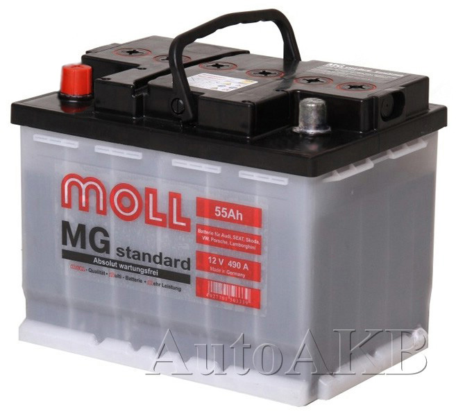 Аккумулятор автомобильный Moll MG Standard 6СТ-55 Ач прям.