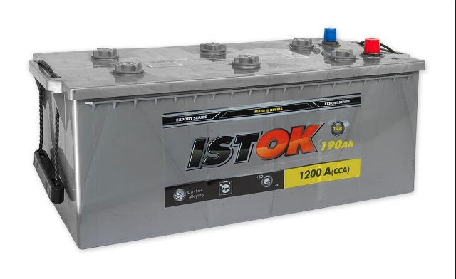 Аккумулятор грузовой ИСТОК 190Ah 1200A ПП (513х223х217) D5