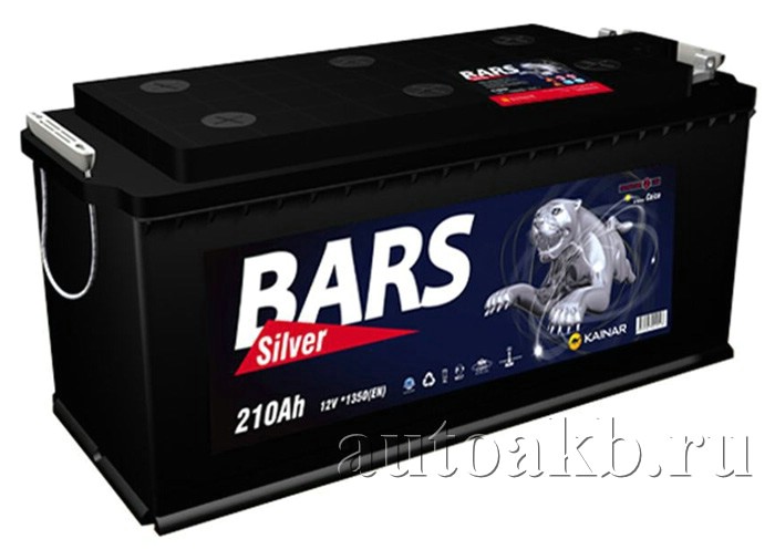 Аккумулятор грузовой Bars Silver 6СТ-210 обр.