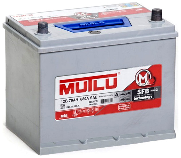 Аккумулятор MUTLU SFB M2 6СТ-70 прям. (80D26FR)