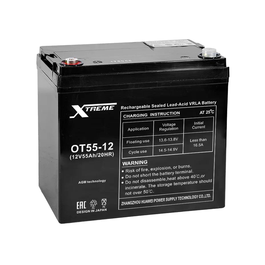 Аккумулятор ИБП Xtreme OT55-12 VRLA 12V 55Ah (228x137x211)