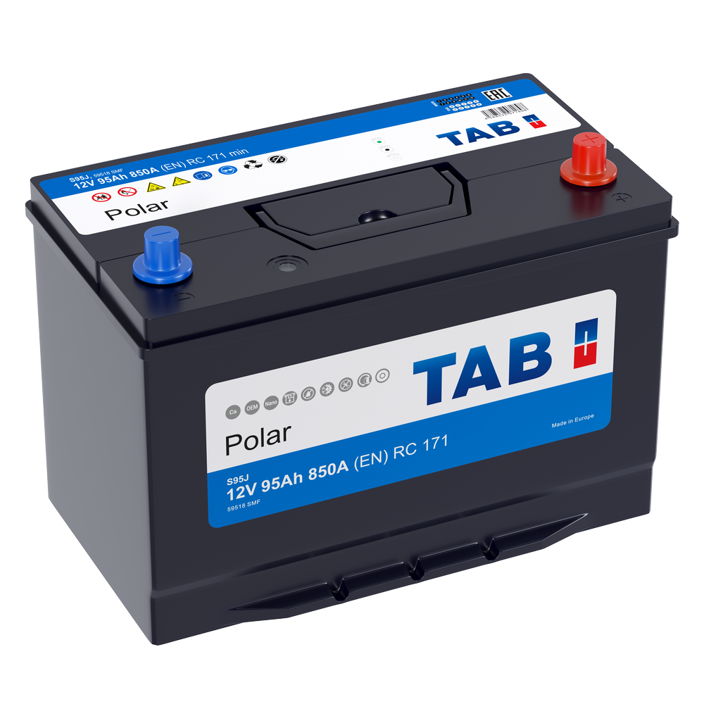 Аккумулятор автомобильный TAB Polar 59518MF 6СТ-95 Ач обр.
