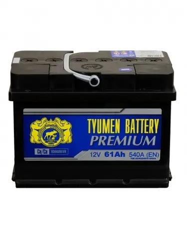 Аккумулятор автомобильный TYUMEN BATTERY PREMIUM 6СТ-61 Ач пп. (низкий)