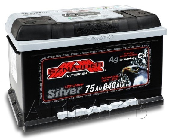 Аккумулятор автомобильный SZNAJDER Silver 575 25 6СТ-75 Ач обр. (низкий)