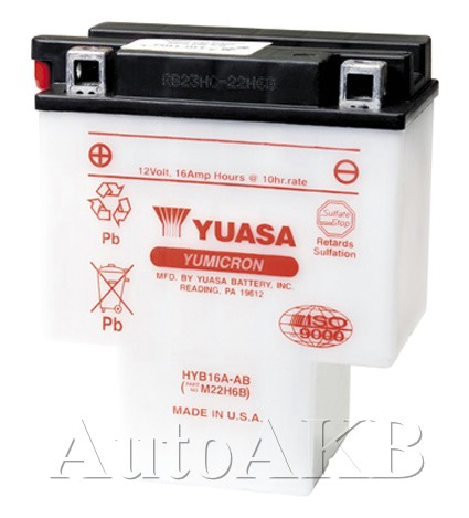 Аккумулятор мото YUASA HYB16A-AB 16 Ач