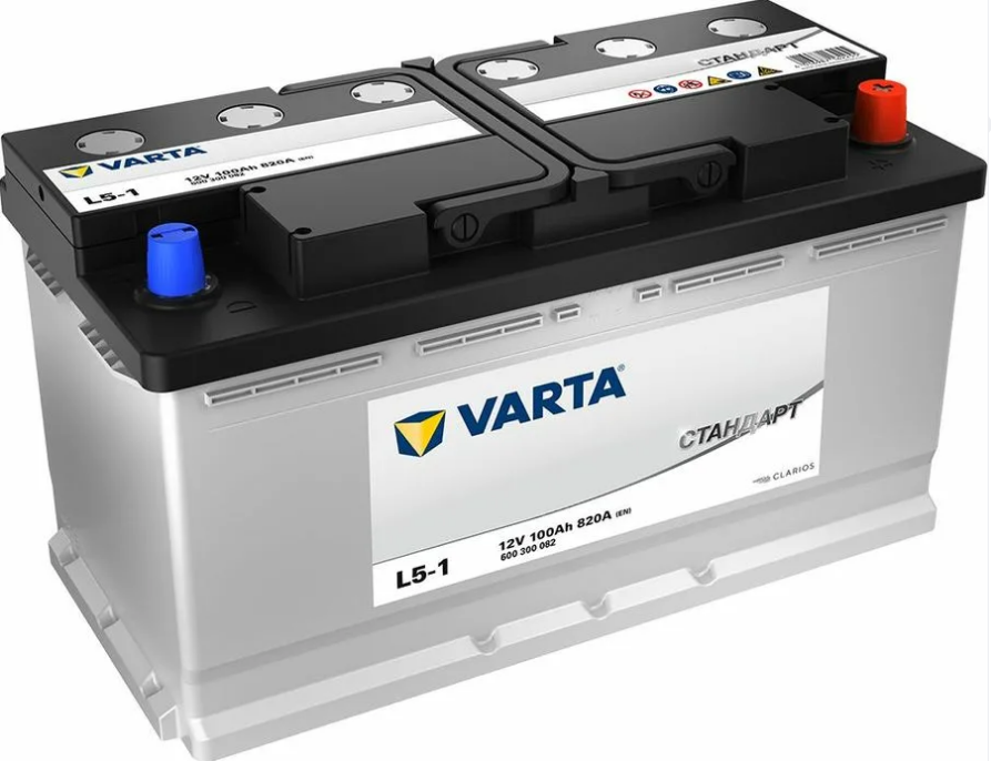 Аккумулятор автомобильный Varta СТАНДАРТ L5-1 6СТ-100 Ач обр.