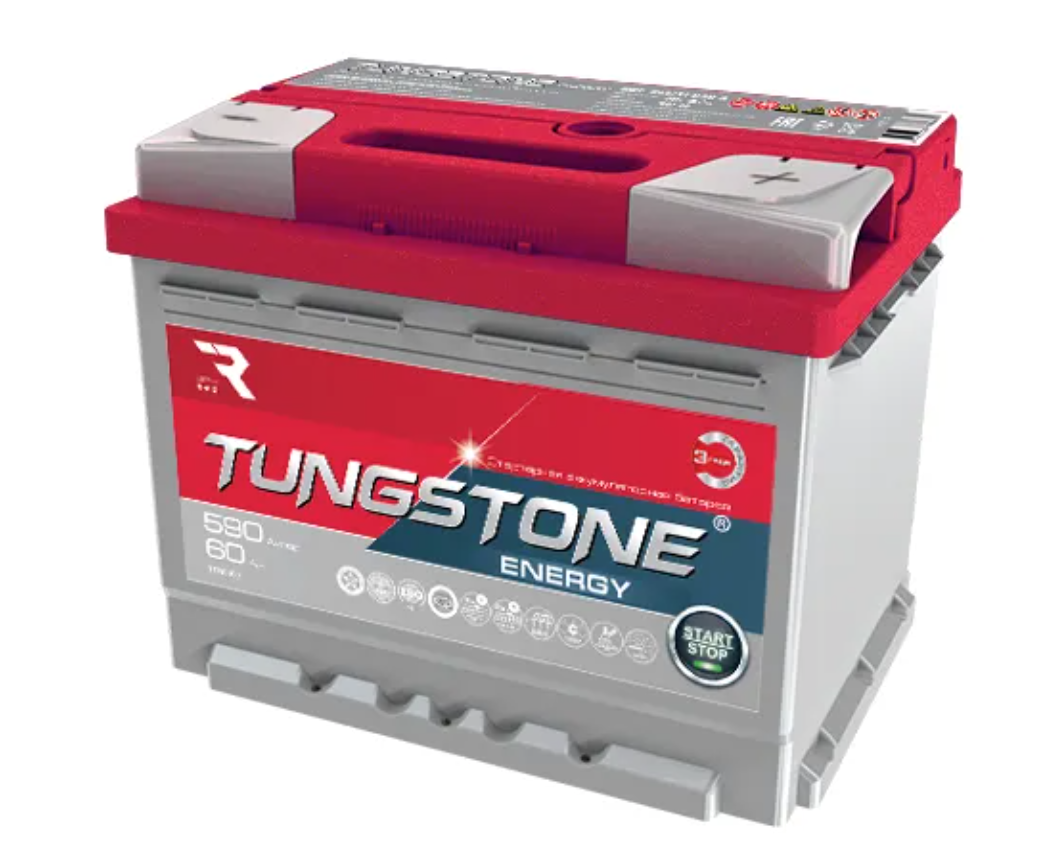 Аккумулятор автомобильный TUNGSTONE ENERGY L2 60Ah 590A ОП (242x175x190) L2