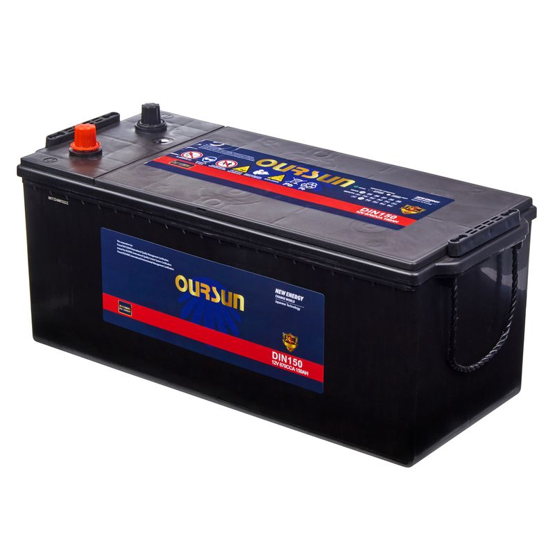 Аккумулятор грузовой OURSUN DIN150 150Ah 870A ПП (508х216х224) D5