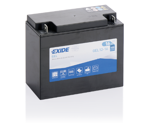 Аккумулятор мотоциклетный EXIDE GEL GEL12-16 Ач