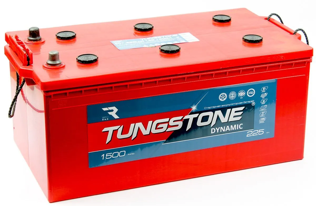 Аккумулятор автомобильный TUNGSTONE DYNAMIC 6СТ - 225Ah 1500A (518x273x240) евро