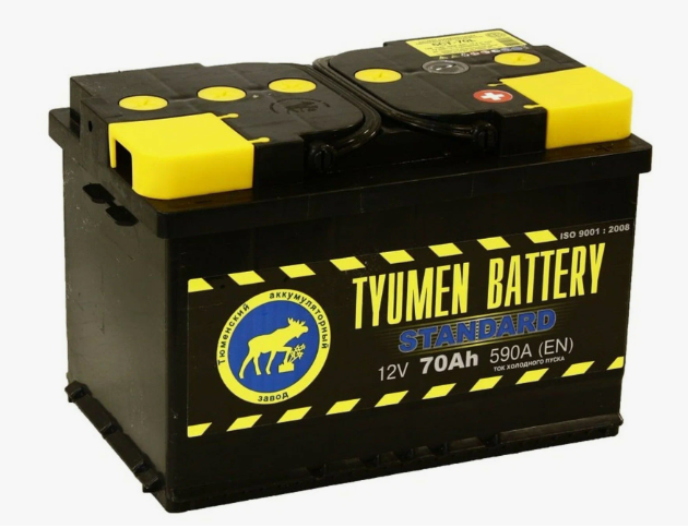 Аккумулятор автомобильный TYUMEN BATTERY STANDARD 6СТ-70 Ач обр.