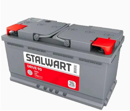 Аккумулятор автомобильный STALWART Drive 6СТ-90.0 Ah 770 A ОП (353x175x190) L5