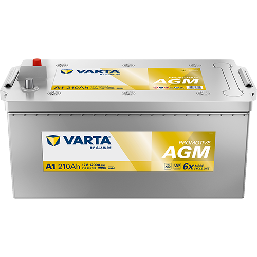 Аккумулятор грузовой VARTA Promotive AGM A1 210А/ч 1200А ОП (518х276х242) D6