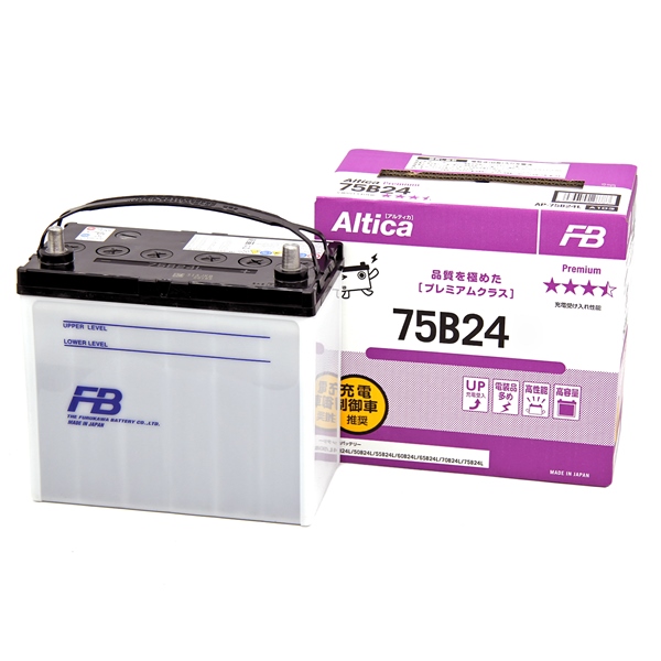 Аккумулятор автомобильный FB Altica Premium 6СТ-60 прям. (75B24R)