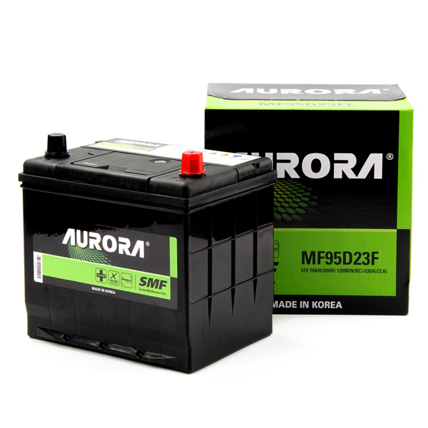 Аккумулятор автомобильный AURORA JIS ULTRA UMF-95D23R 75А/ч 700А ПП (230х172х220) D23R