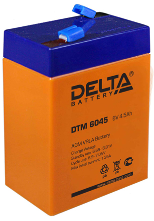 Аккумулятор Delta DTМ 6045 6V 4.5 Ач