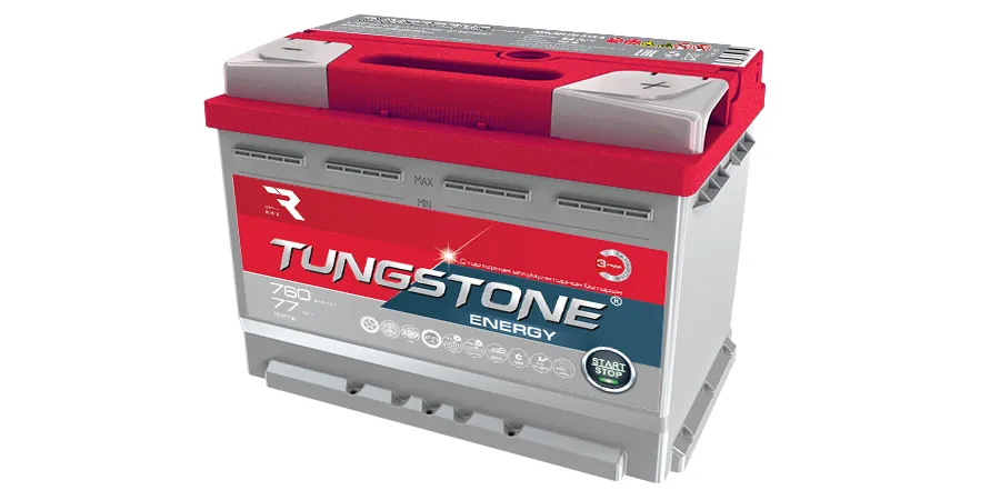 Аккумулятор автомобильный TUNGSTONE ENERGY 77Ah 760A ОП (278x175x190) L3