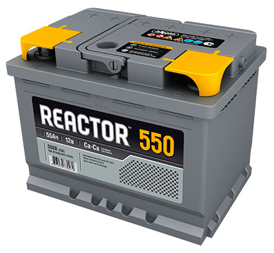 Аккумулятор автомобильный Reactor 6СТ-55 прям.