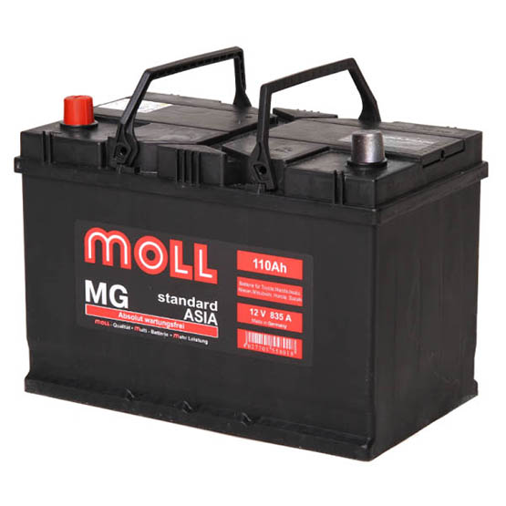 Аккумулятор автомобильный Moll MG Standard ASIA 6СТ-110 Ач обр.