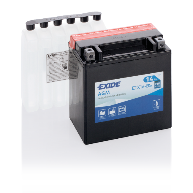 Аккумулятор мото EXIDE YTX16-BS 14 Ач