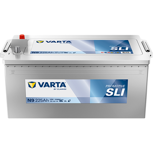 Аккумулятор грузовой Varta Promotive SLI N9 225Ah 1150A ОП (518x276x242) D6