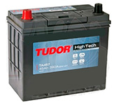 Аккумулятор автомобильный TUDOR High-Tech TA457 6СТ-45 Ач прям.