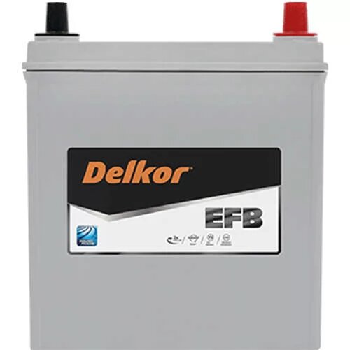 Аккумулятор автомобильный DELKOR EFB 60B20L 43 Ah 400 A (196х128х224) ОП