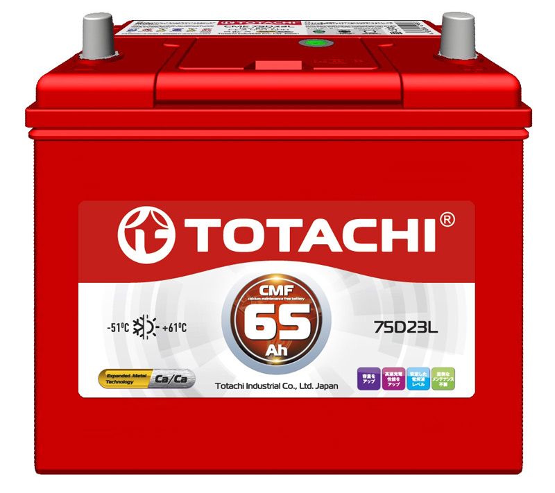Аккумулятор автомобильный Totachi CMF 75D23L 6СТ-65 Ач обр.