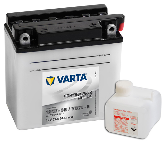 Аккумулятор мото Varta Freshpack 507012 (12N7-3B) 7 Ач