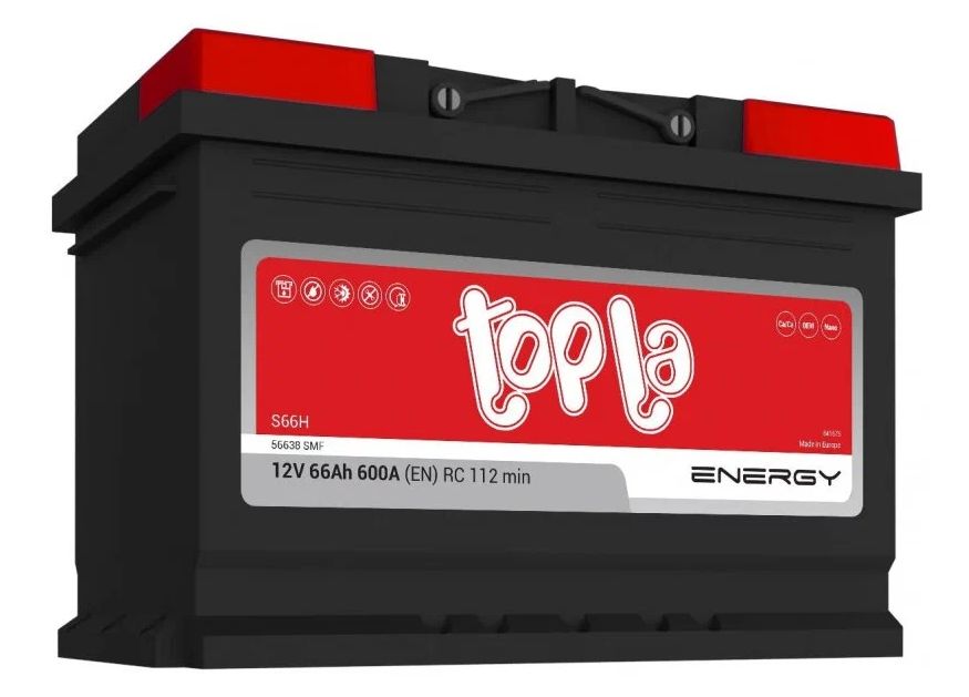Аккумулятор TOPLA ENERGY 66.0 Ah 600 A 108266 ОП 56638 (278x175x190) L3