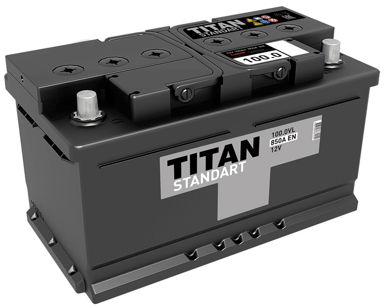Аккумулятор автомобильный Titan Standart 6СТ-100 Ач обр.