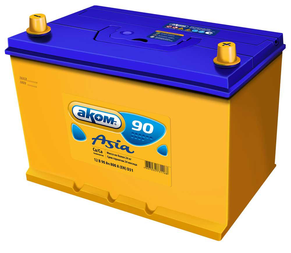 Аккумулятор АКОМ ASIA 90 90АЧ 800A пп 306х173х225 105D31R