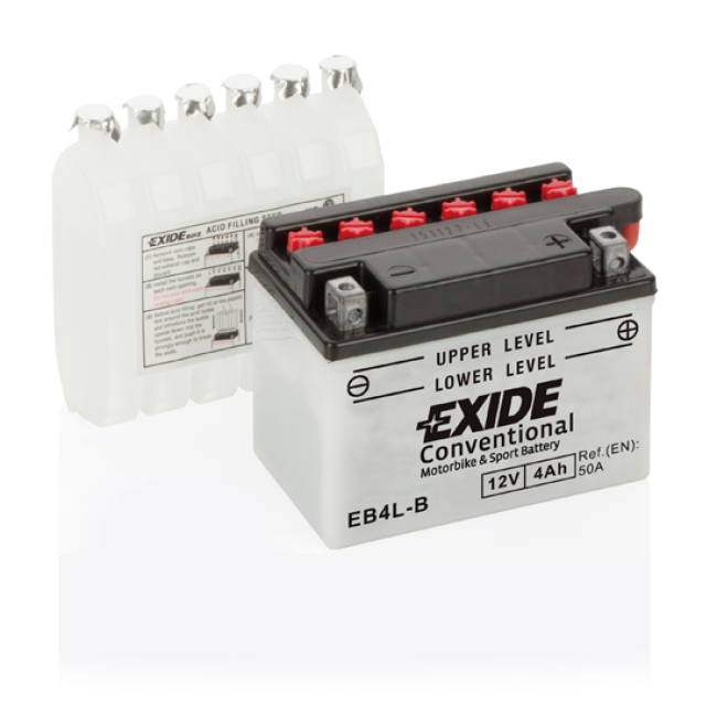EXIDE Conventional EB4L-B 4 Ah 50 A (120x70x92)