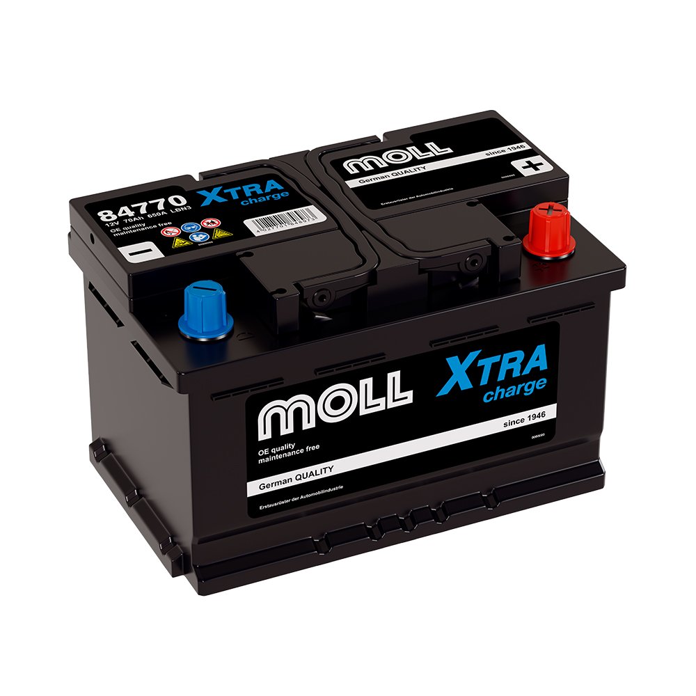 MOLL XTRA CHARGE 70.0 Ah 650 A ОП (278x175x175) (LB3.0, низк, 84770)