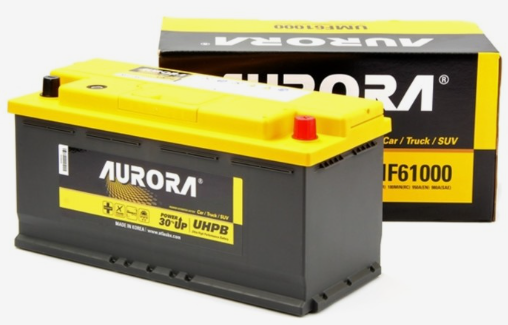 Аккумулятор автомобильный AURORA DIN ULTRA UMF-61000 111 А/ч 1000А ОП (393х174х190) L6