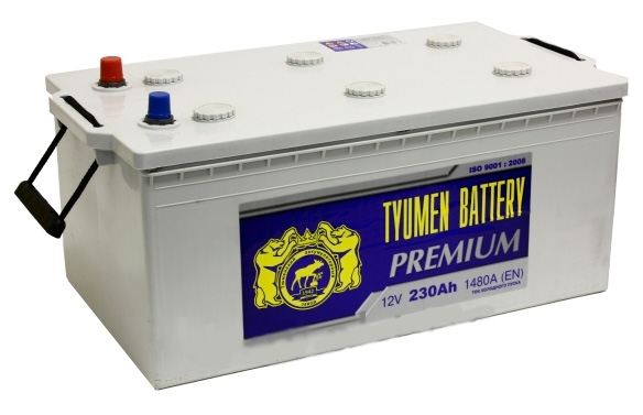 Аккумулятор грузовой TYUMEN BATTERY PREMIUM 6СТ-230 Ач обр.