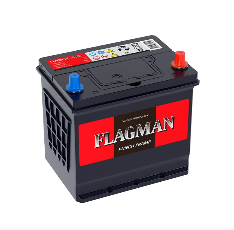 Автомобильный аккумулятор Flagman 75D23L 65 Ач ОП
