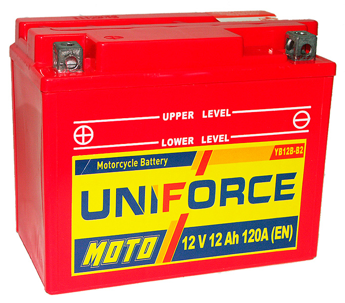Аккумулятор для мотоцикла Uniforce Moto 512012 (YB12B-B2) 12 Ач