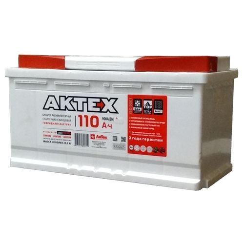 Аккумулятор автомобильный АКТЕХ 110.1 Ah ПП 850 A (353х175х190) L5