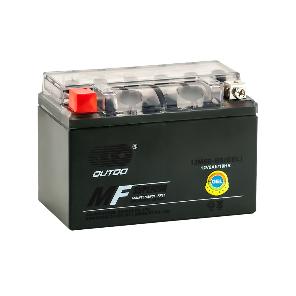 OUTDO МОТО 12M5D-BS iGEL 5.5Ah 65A ПП (136x75x94)