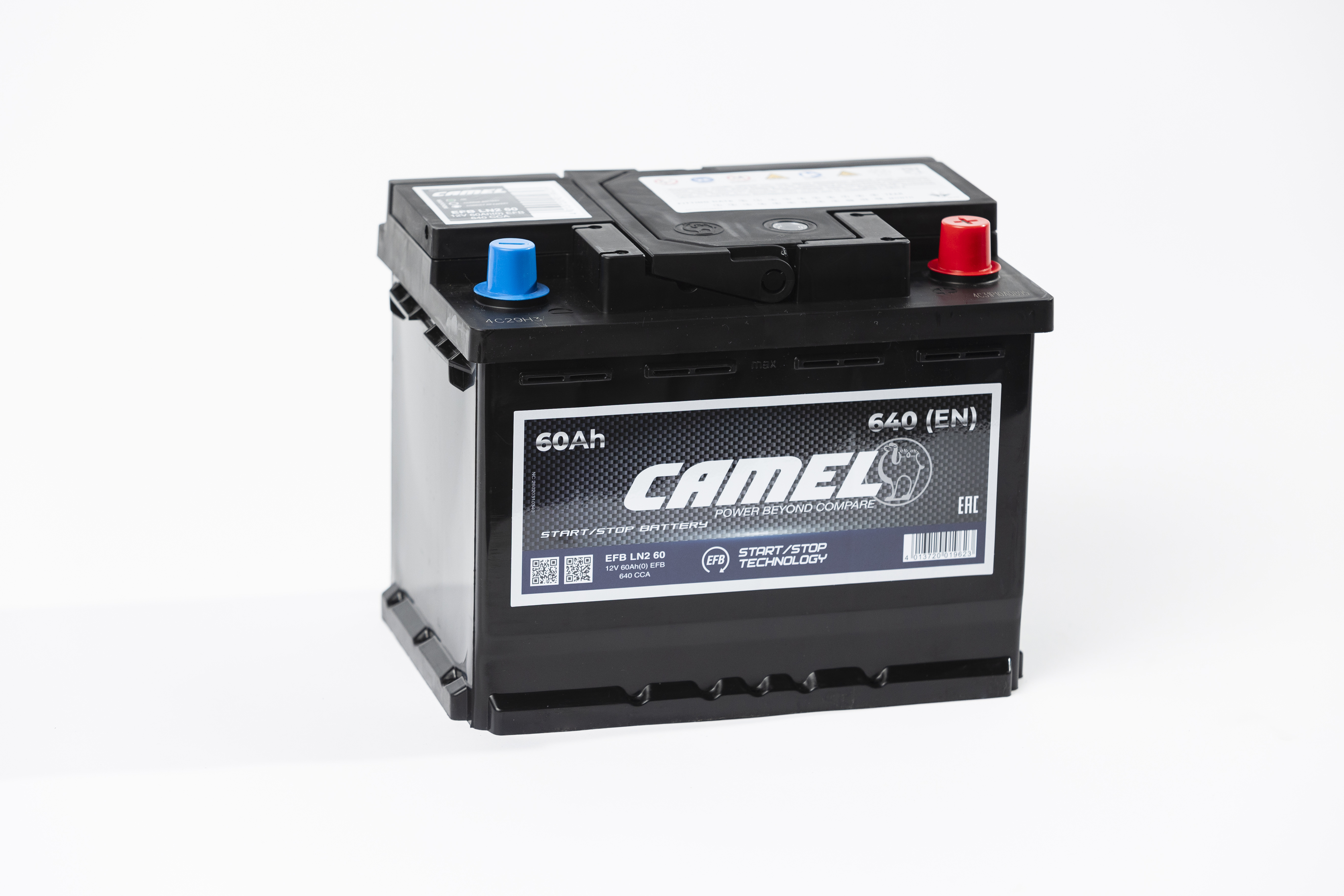 Аккумулятор автомобильный CAMEL 60Ah 640A (EFB LN2 60) ОП