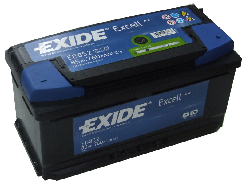Аккумулятор автомобильный Exide Excell EB 852 6СТ-85 Ач обр. (низкий)