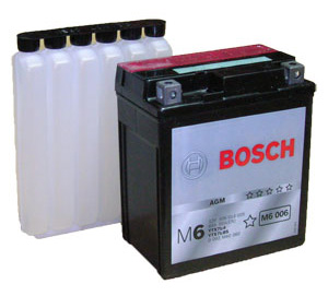 Аккумулятор мото Bosch М6 YTX7L-BS (12V) 6 Ач