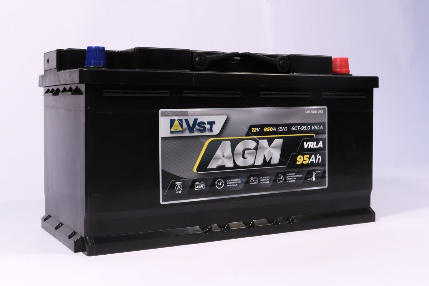 Аккумулятор автомобильный VST AGM 95.0 Ah 850 A (353х175х190) обр. L5